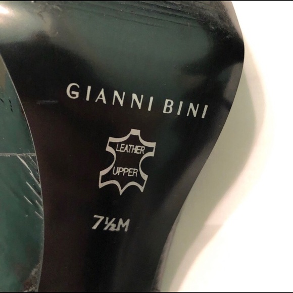 Gianni Bini Womens Peep Toe Heels, Black 4” 7.5M - Picture 6 of 8